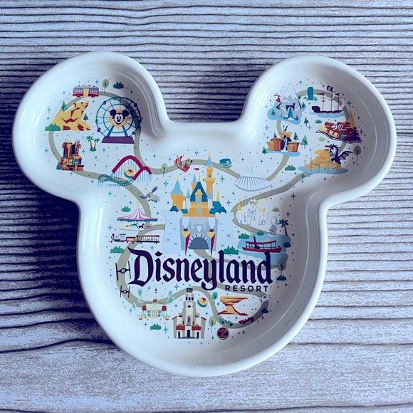 Disney Jewelry - NEW Walt Disney Disneyland Mouse Ears Map Jewelry Trinket Tray Decor